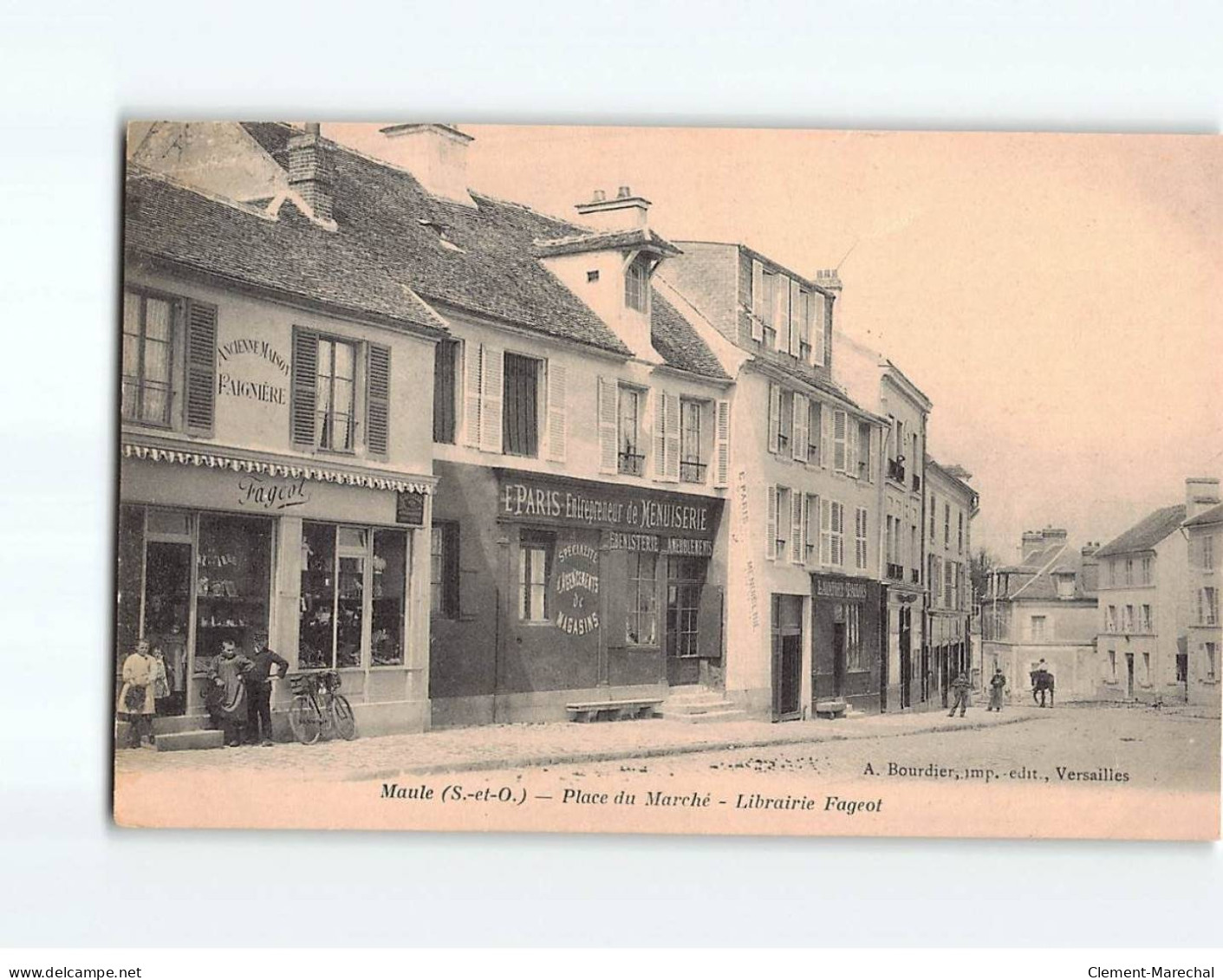 MAULE : Place Du Marché, Librairie Fageot - Très Bon état - Maule