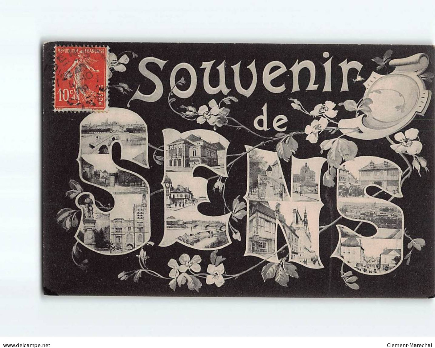 SENS : Carte Souvenir - Très Bon état - Sens