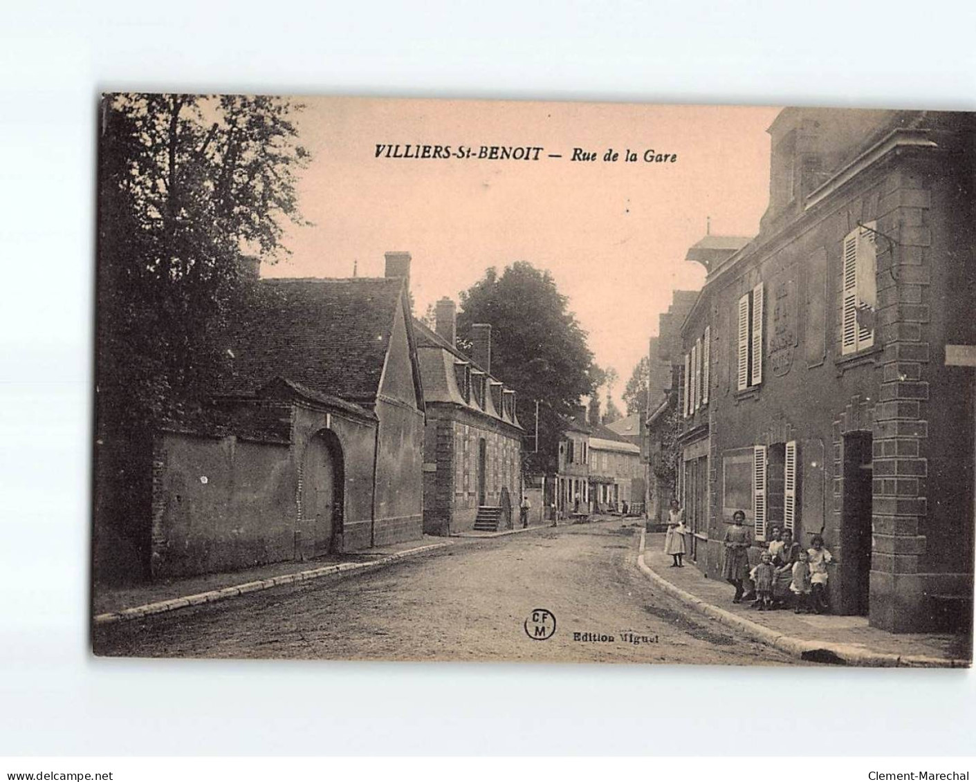 VILLIERS SAINT BENOIT : Rue De La Gare - Très Bon état - Sonstige & Ohne Zuordnung