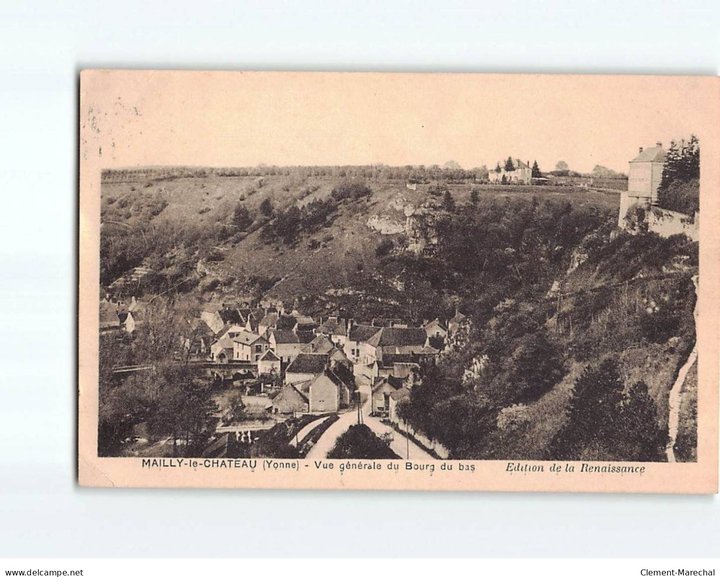 MAILLY LE CHATEAU : Vue Générale Du Bourg Du Bas - état - Other & Unclassified