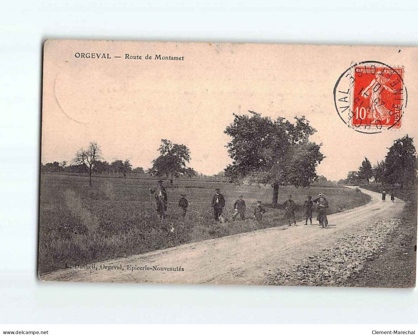 ORGEVAL : Route De Montamet - état - Orgeval