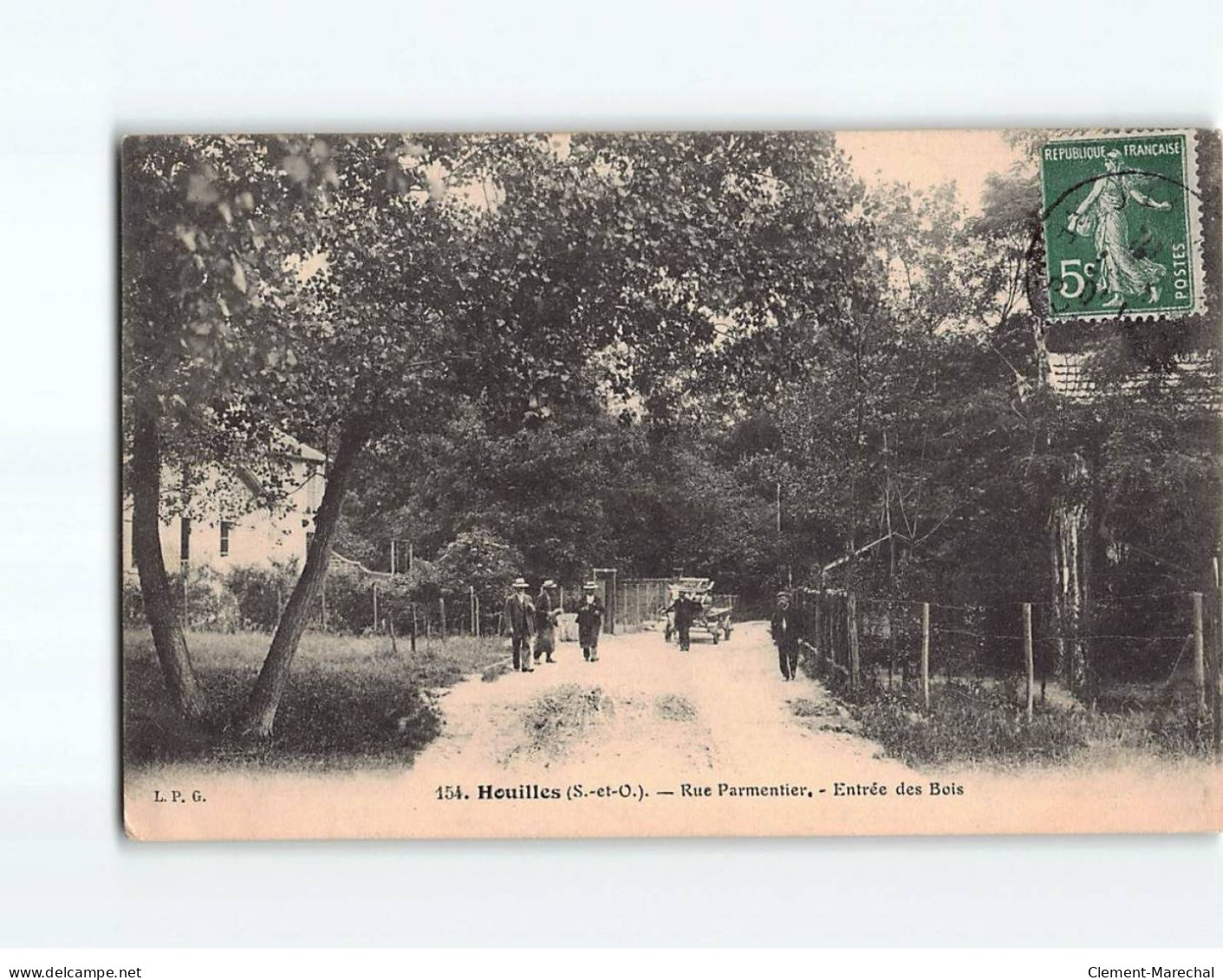 HOUILLES : Rue Parmentier, Entrée Des Bois - état - Houilles