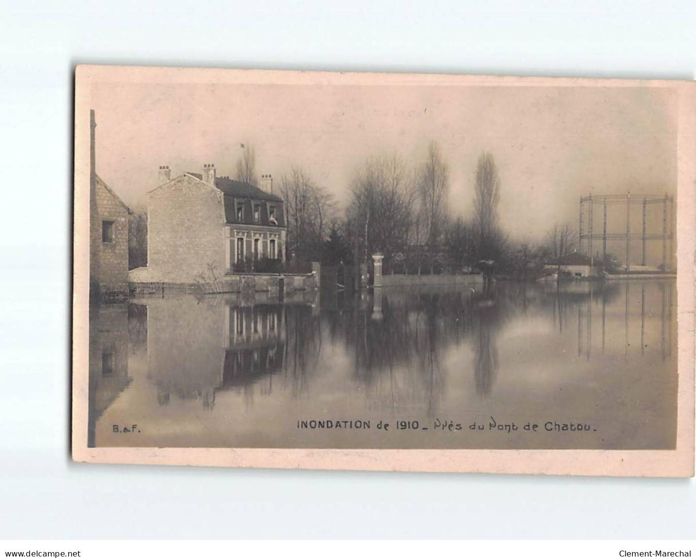 Inondation De 1910, Près Du Pont De Chatou - Très Bon état - Chatou