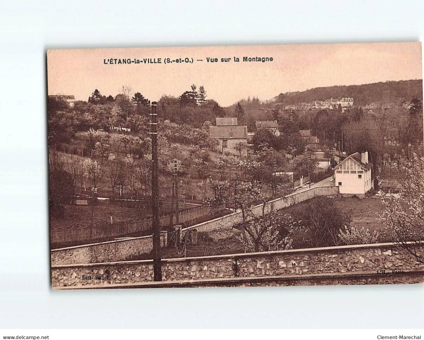 L'ETANG LA VILLE : Vue Sur La Montagne - Très Bon état - Other & Unclassified