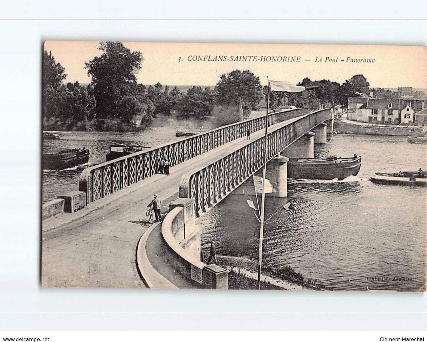 CONFLANS SAINT HONORINE : Le Pont, Panorama - Très Bon état - Conflans Saint Honorine