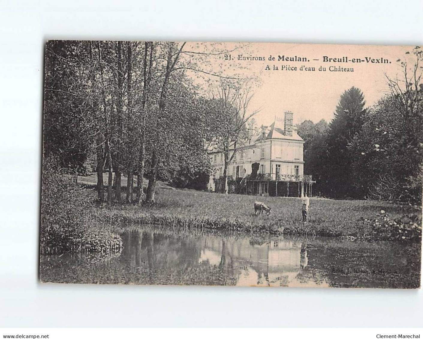 BREUIL EN VEXIN : A La Pièce D'eau Du Château - Très Bon état - Sonstige & Ohne Zuordnung