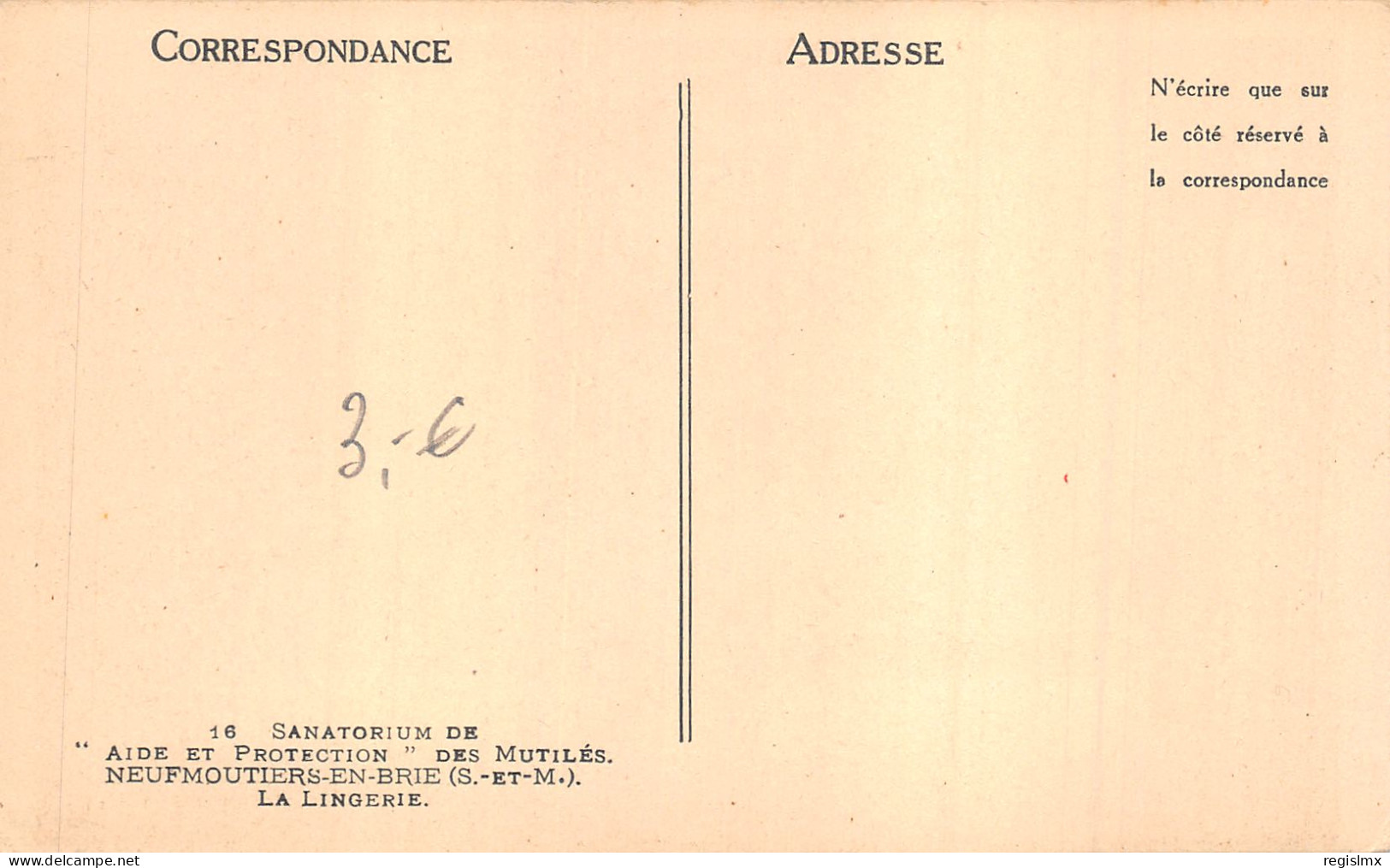 77-NEUFMOUTIERS EN BRIE-SANATORIUM DES MUTILES-N°T2412-C/0305 - Autres & Non Classés