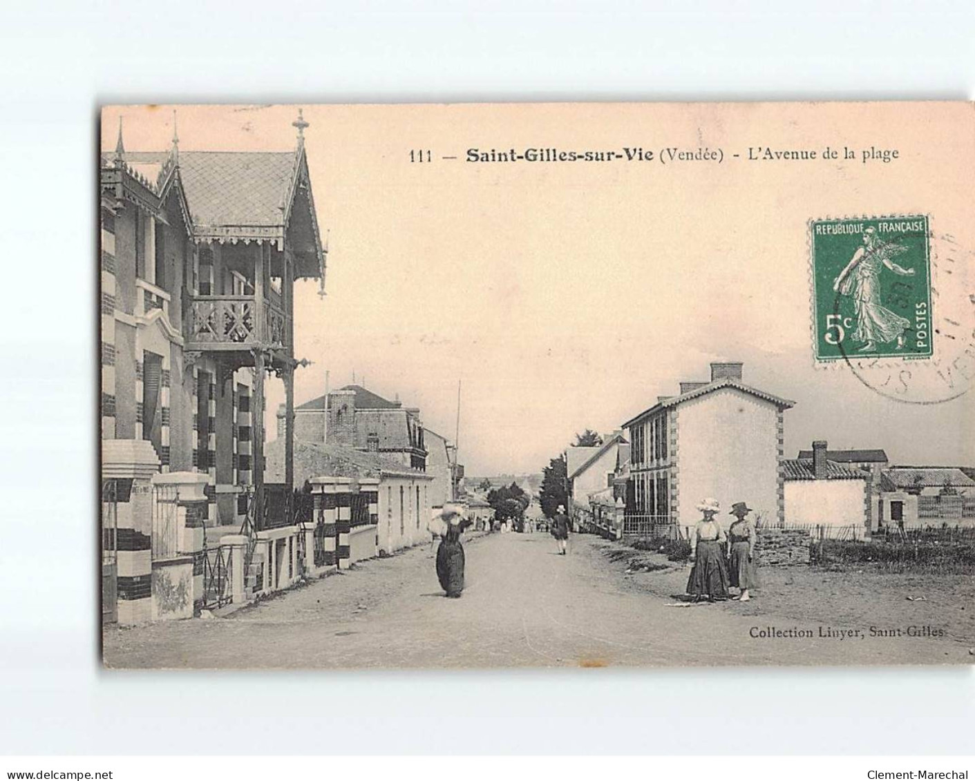 SAINT GILLES SUR VIE : L'Avenue De La Plage - Très Bon état - Otros & Sin Clasificación