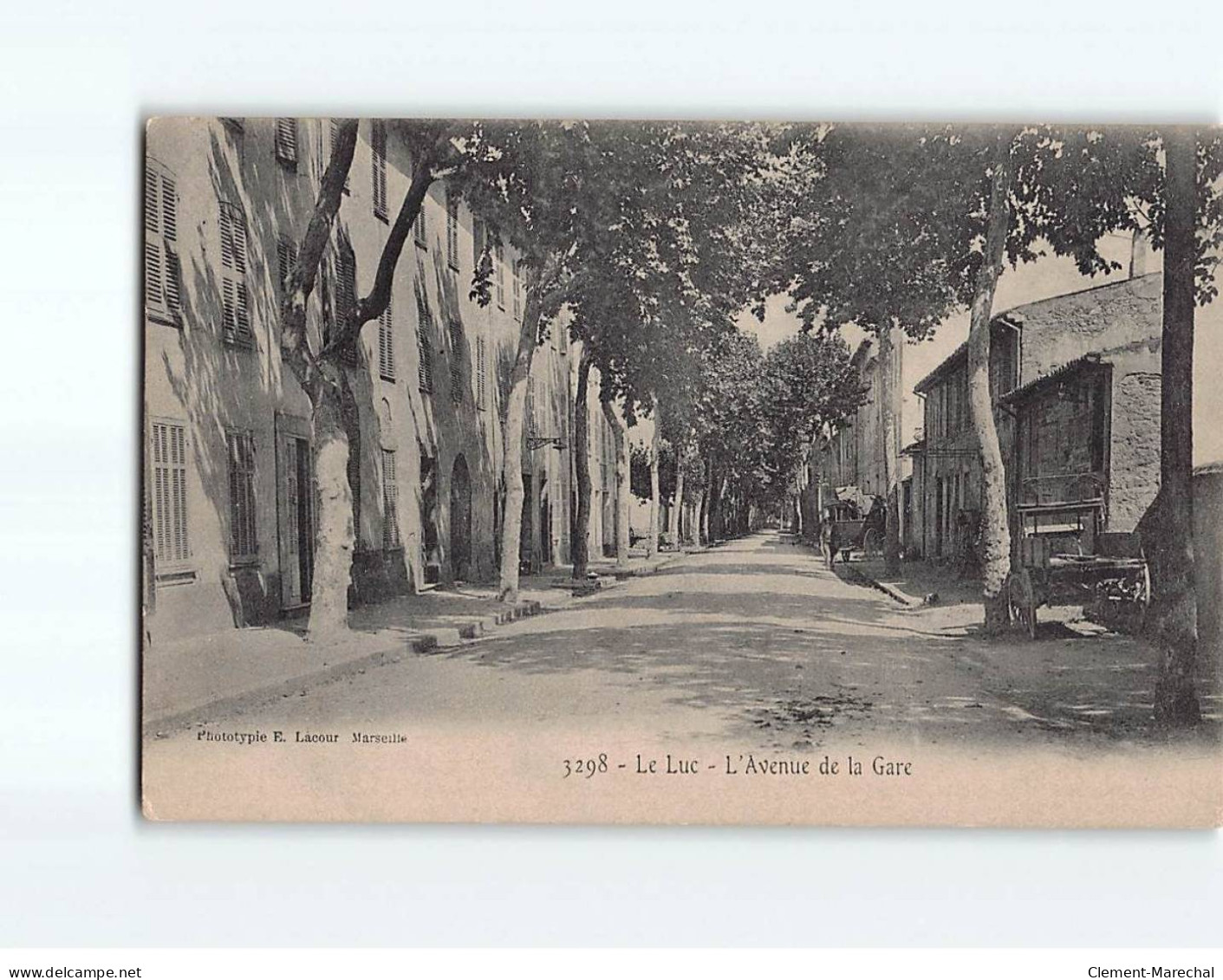 LE LUC : L'Avenue De La Gare - état - Le Luc