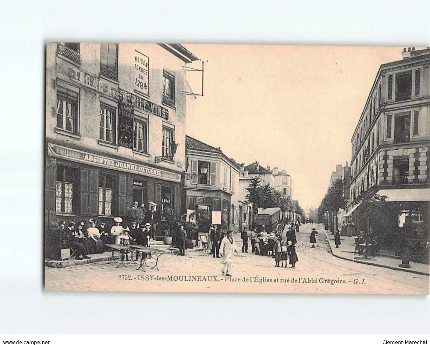 ISSY LES MOULINEAUX : Place De L'Eglise Et Rue De L'Abbé Grégoire - Très Bon état - Issy Les Moulineaux