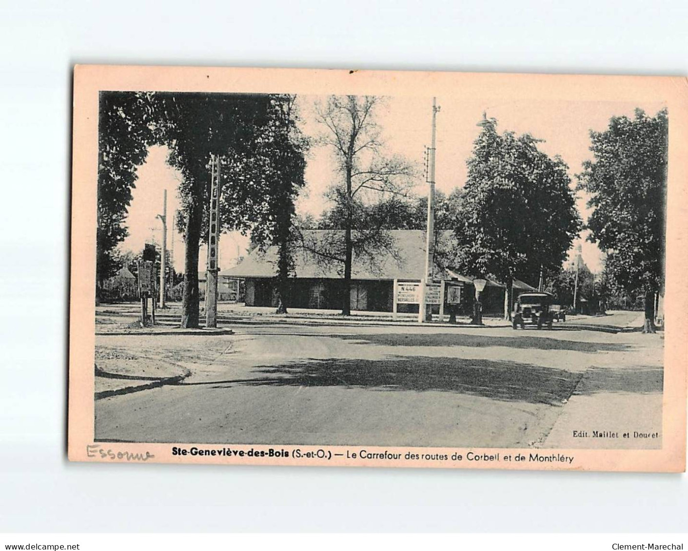 SAINTE GENEVIEVE DES BOIS : Le Carrefour Des Routes De Corbeil Et De Monthléry - Très Bon état - Sainte Genevieve Des Bois