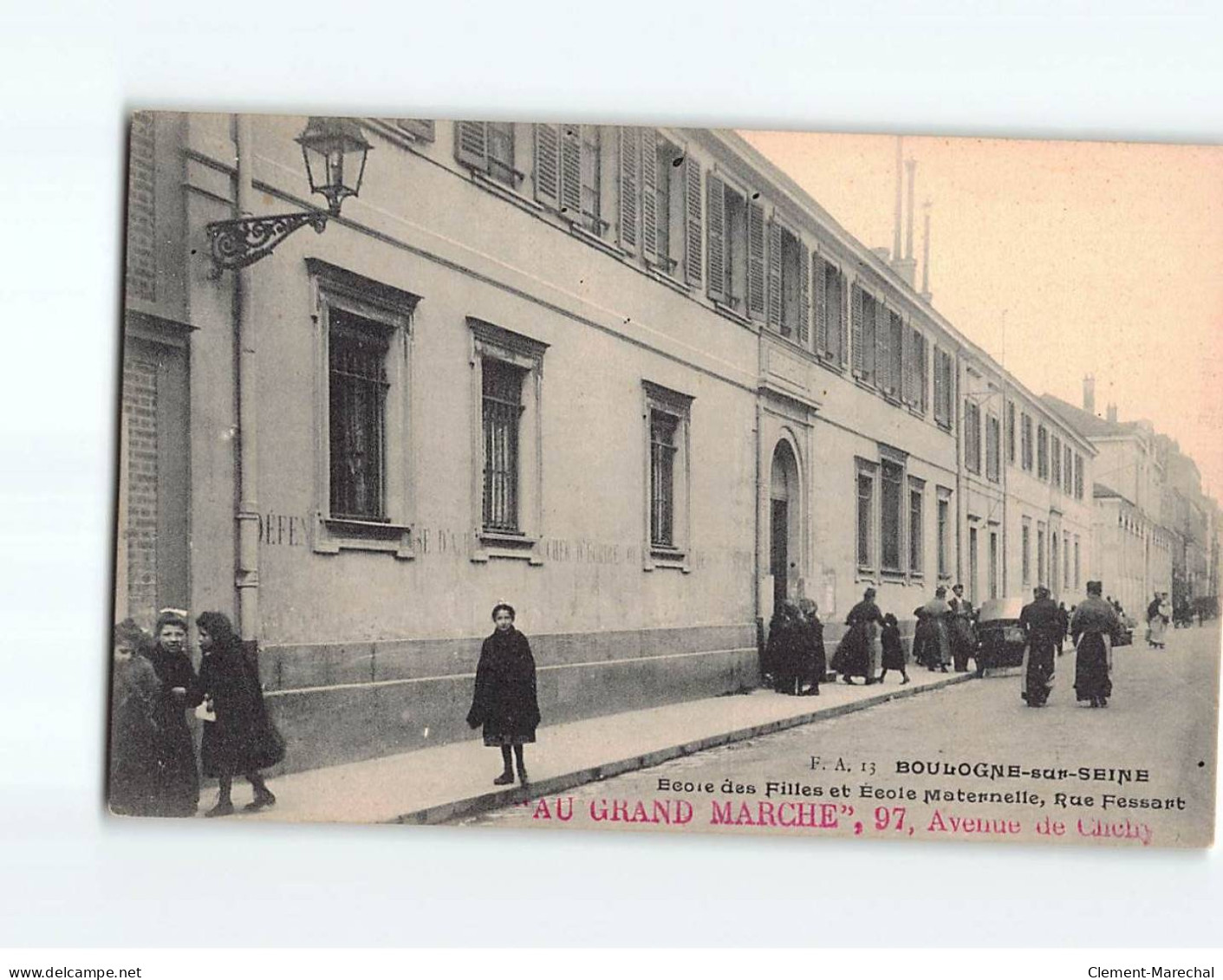 BOULOGNE : Ecole Des Filles Et Ecole Maternelle, Rue Fessart - Très Bon état - Boulogne Billancourt