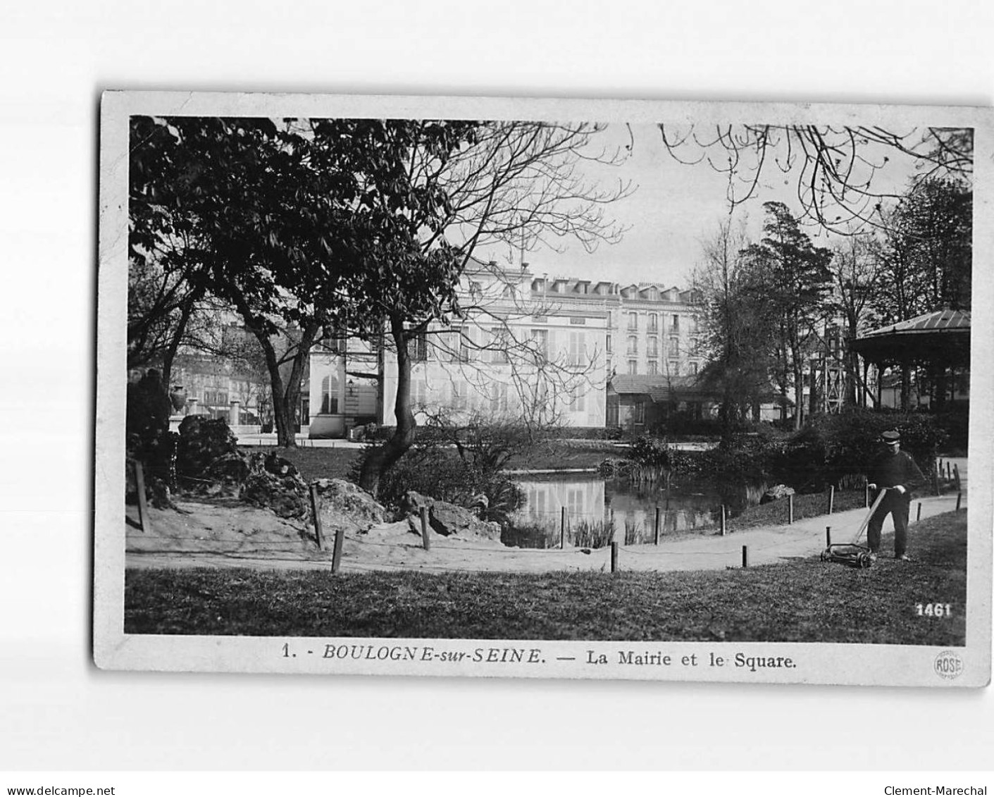 BOULOGNE : La Mairie Et Le Square - état - Boulogne Billancourt