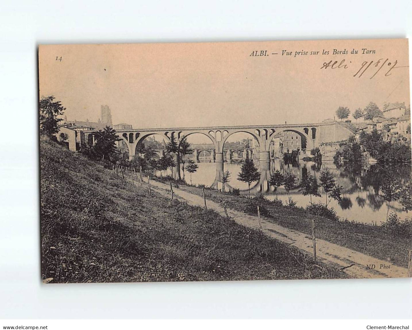 ALBI : Vue Prise Sur Les Bords Du Tarn - Très Bon état - Albi