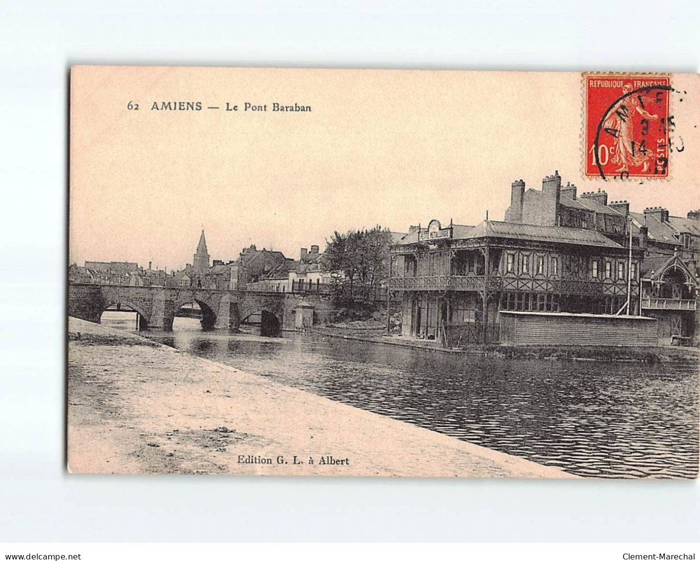 AMIENS : Le Pont Baraban - état - Amiens