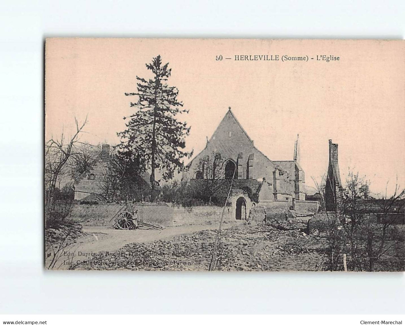 HERLEVILLE : L'Eglise - Très Bon état - Andere & Zonder Classificatie