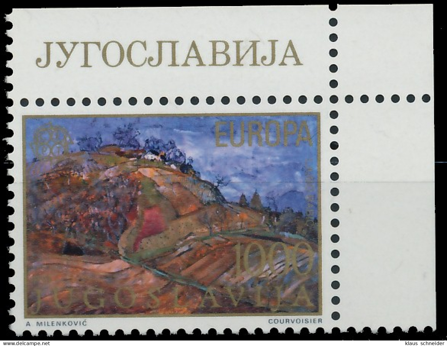 JUGOSLAWIEN 1977 Nr 1685 Postfrisch ECKE-ORE S1774FA - Unused Stamps
