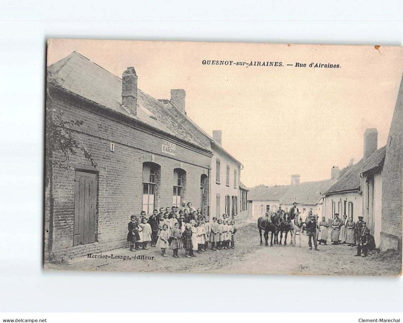 QUESNOY SUR AIRAINES : Rue D'Airaines - Très Bon état - Andere & Zonder Classificatie