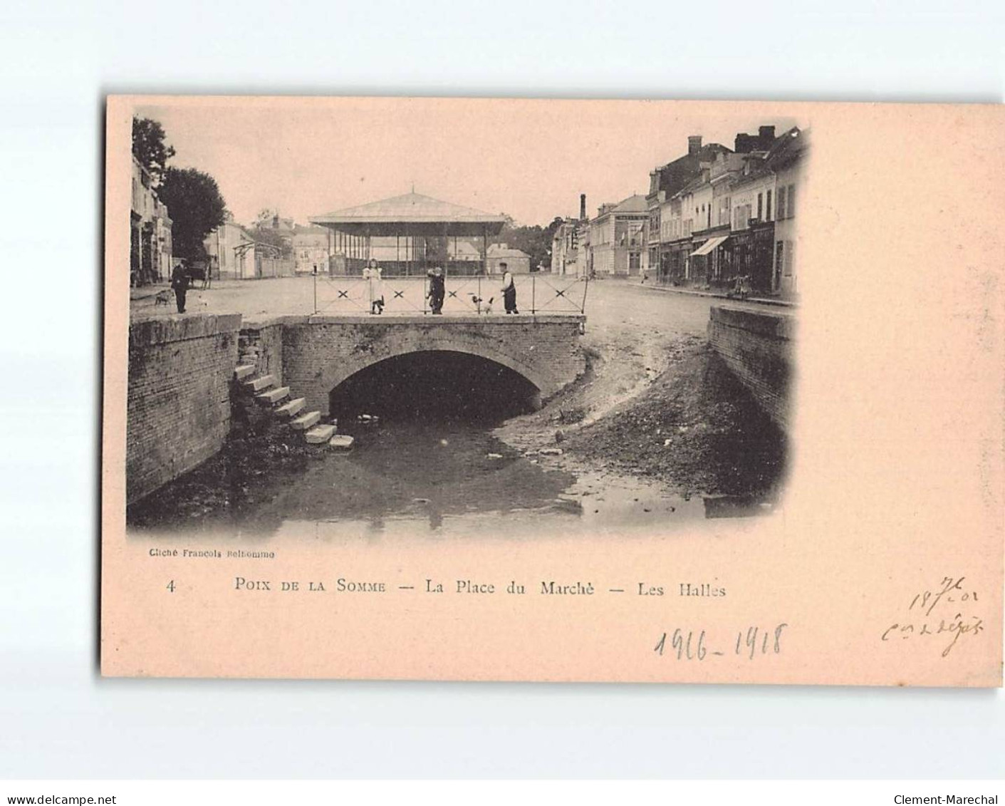 POIX DE LA SOMME : La Place Du Marché, Les Halles - Très Bon état - Other & Unclassified