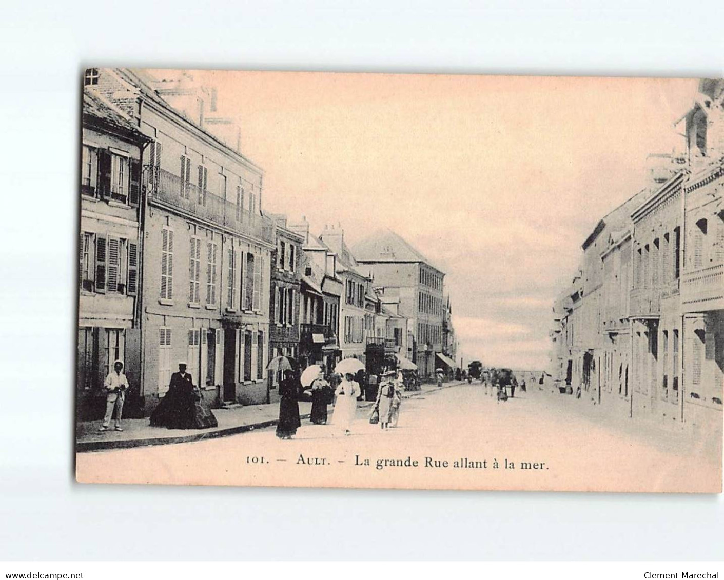 AULT : La Grande Rue Allant à La Mer - Très Bon état - Ault