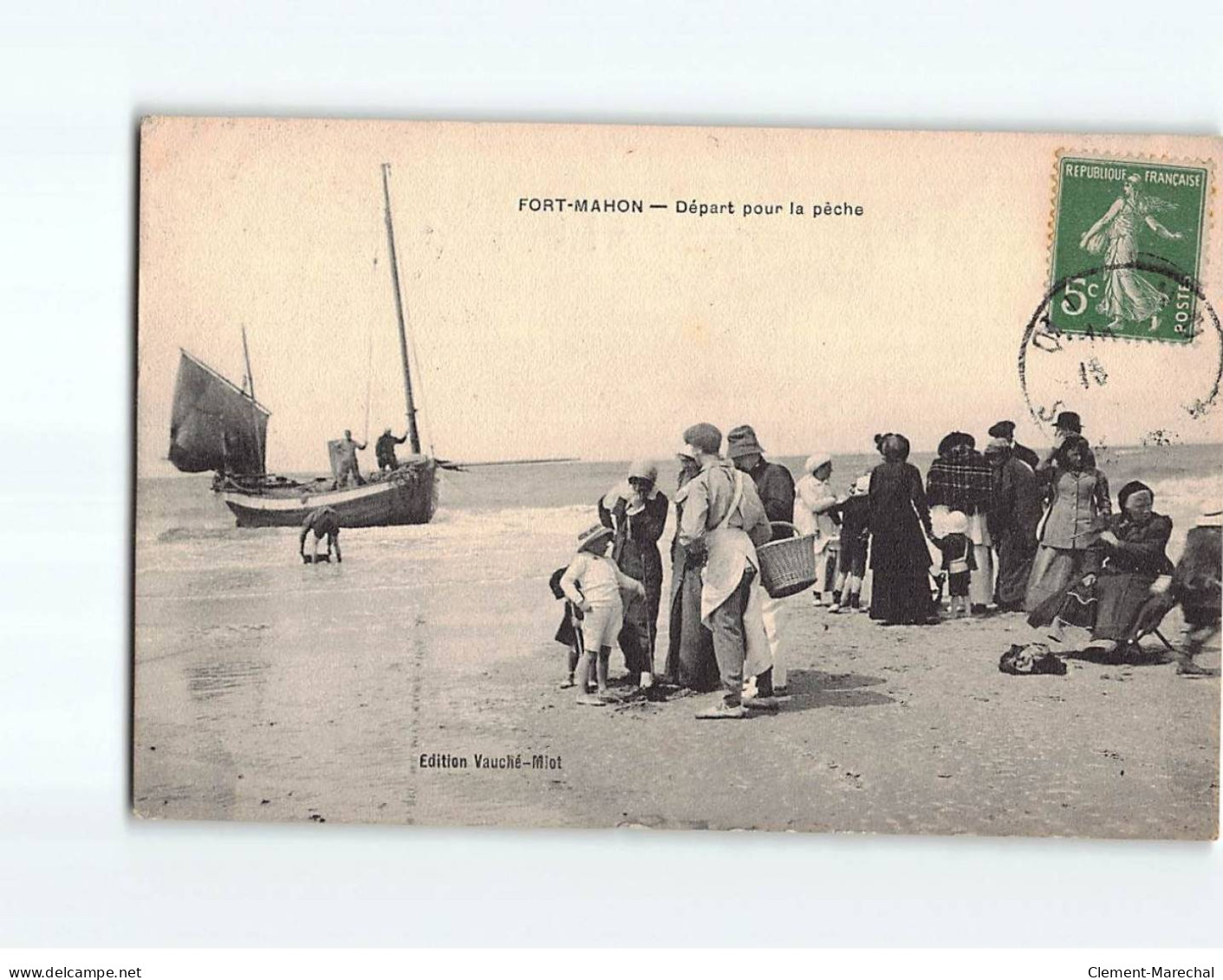 FORT MAHON : Départ Pour La Pêche - Très Bon état - Fort Mahon