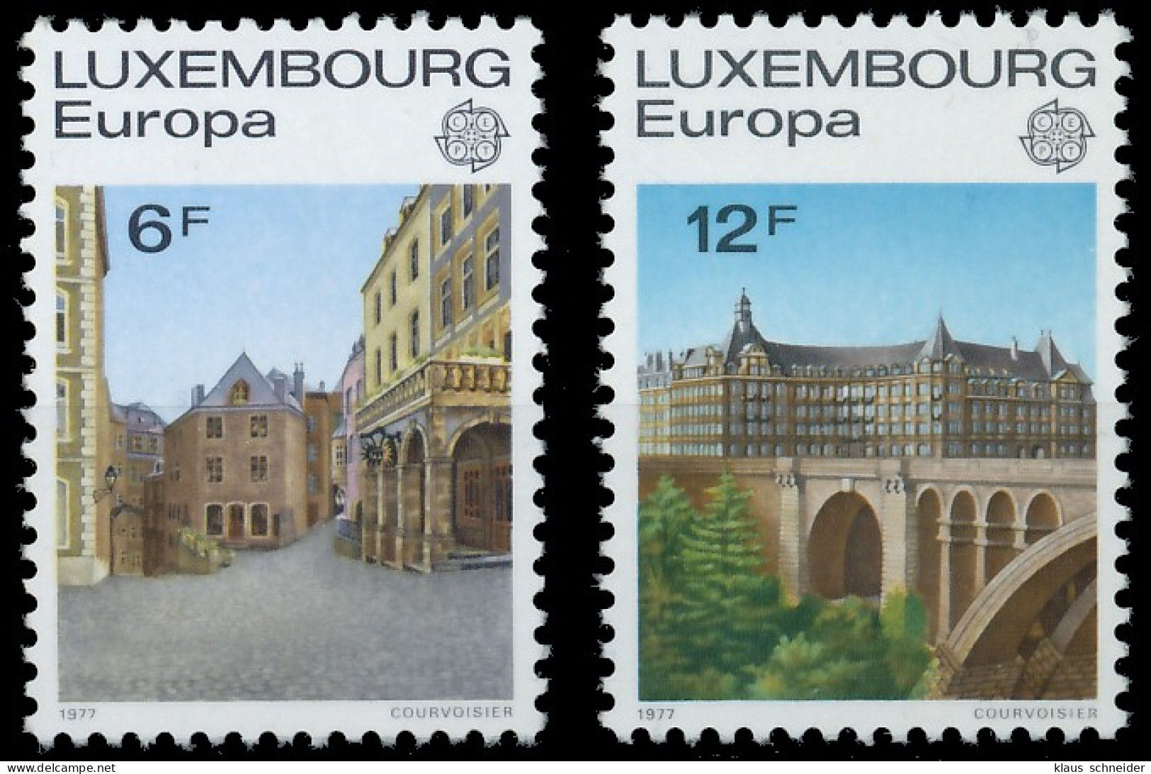 LUXEMBURG 1977 Nr 945-946 Postfrisch S17755E - Unused Stamps