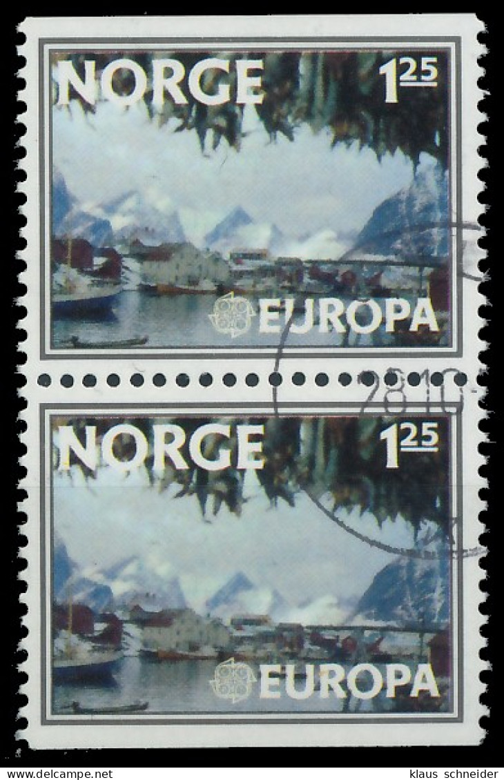 NORWEGEN 1977 Nr 742Do Du Gestempelt SENKR PAAR X55D1A2 - Oblitérés