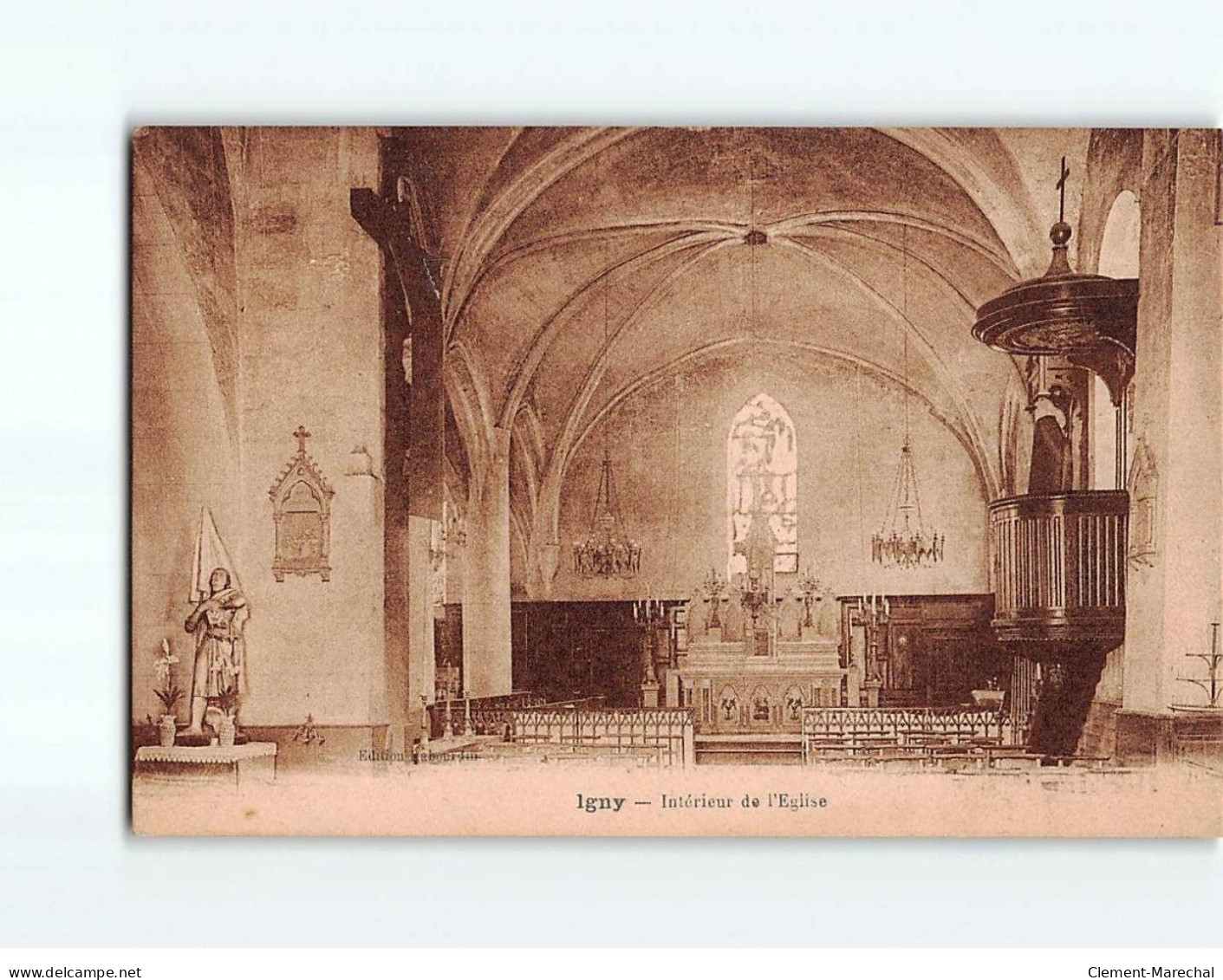 IGNY : Intérieur De L'Eglise - Très Bon état - Igny