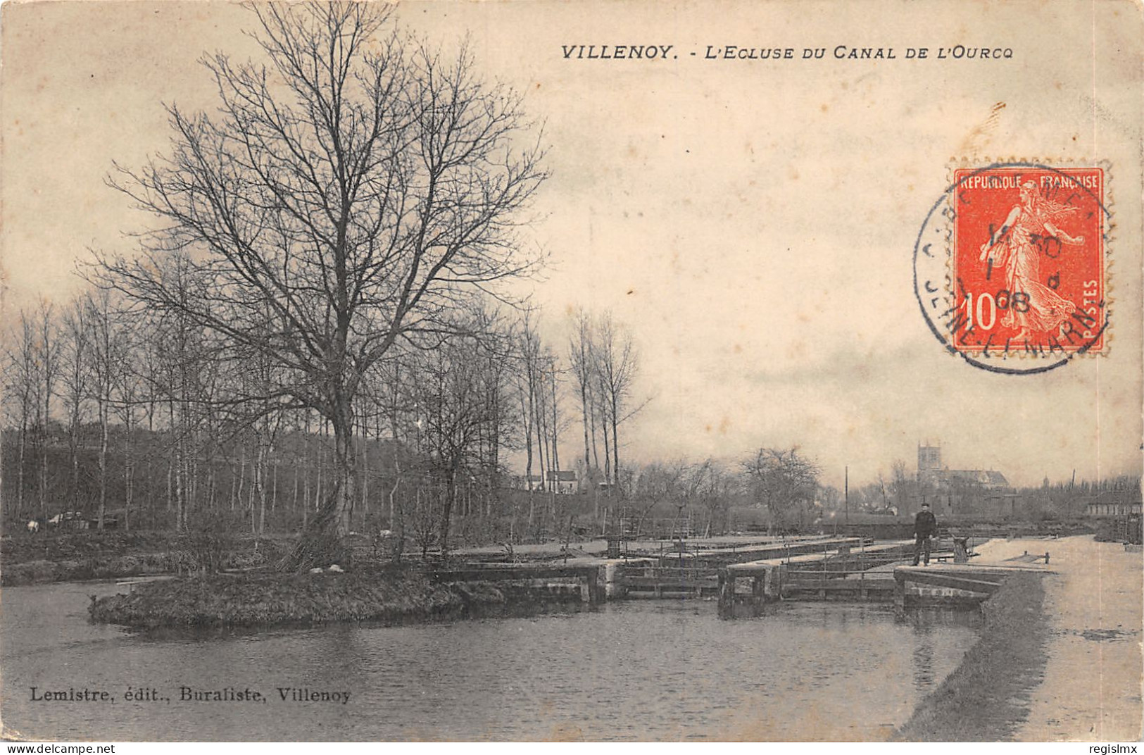 77-VILLENOY-CANAL DE L OURCQ-L ECLUSE-N°T2412-G/0243 - Villenoy