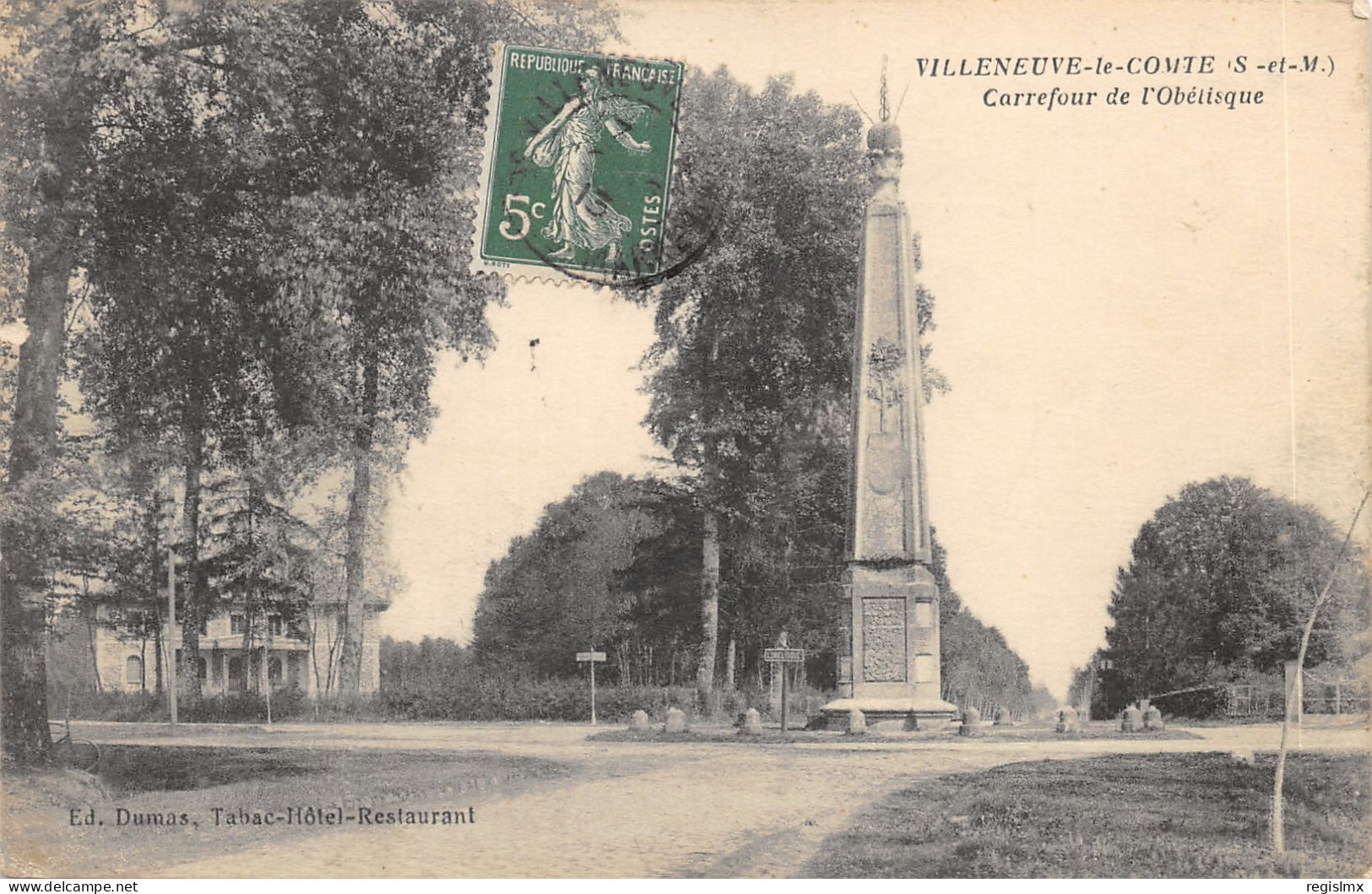 77-VILLENEUVE LE COMTE-L OBELISQUE-N°T2412-G/0159 - Andere & Zonder Classificatie