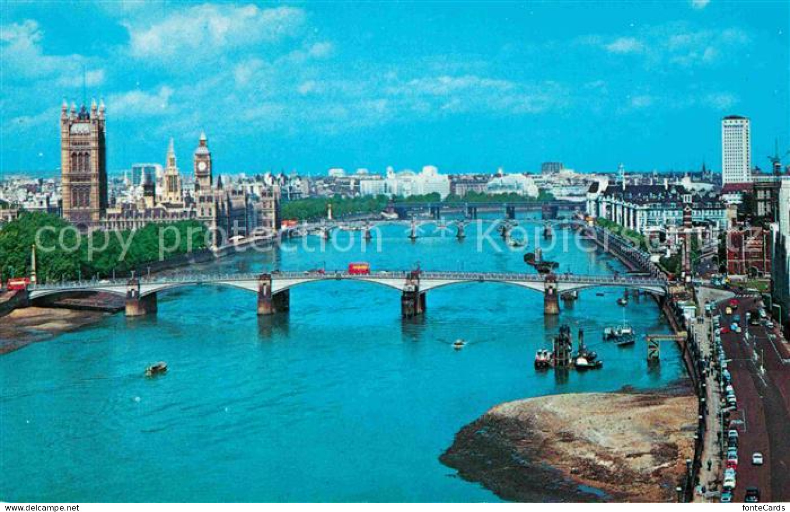 72662913 London Lambeth Bridge Houses Of Parliament And River Thames - Andere & Zonder Classificatie