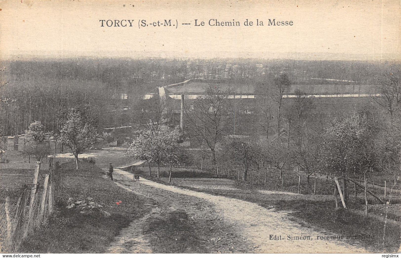 77-TORCY-CHEMIN DE LA MESSE-N°T2412-F/0235 - Torcy