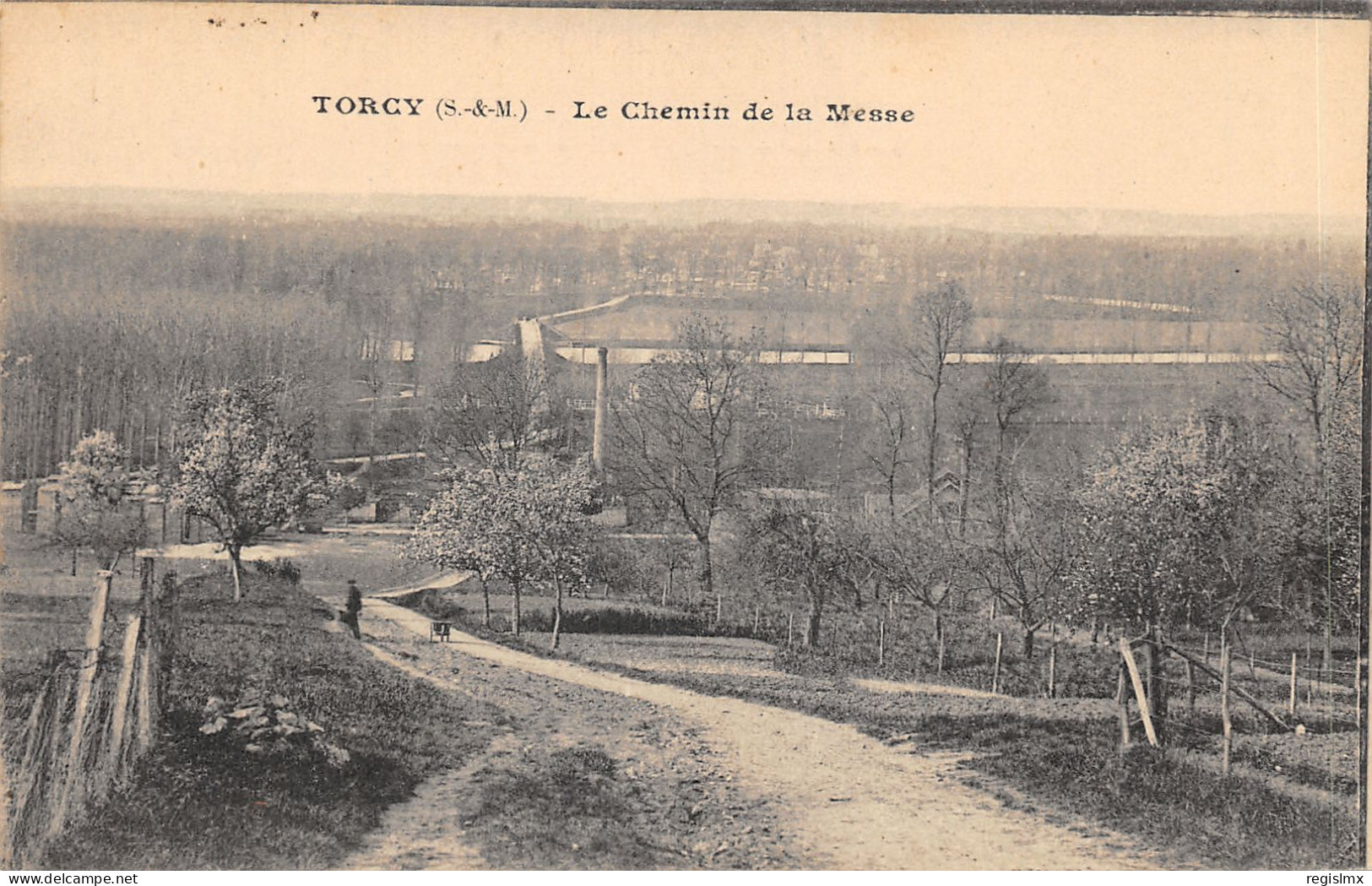 77-TORCY-CHEMIN DE LA MESSE-N°T2412-F/0233 - Torcy