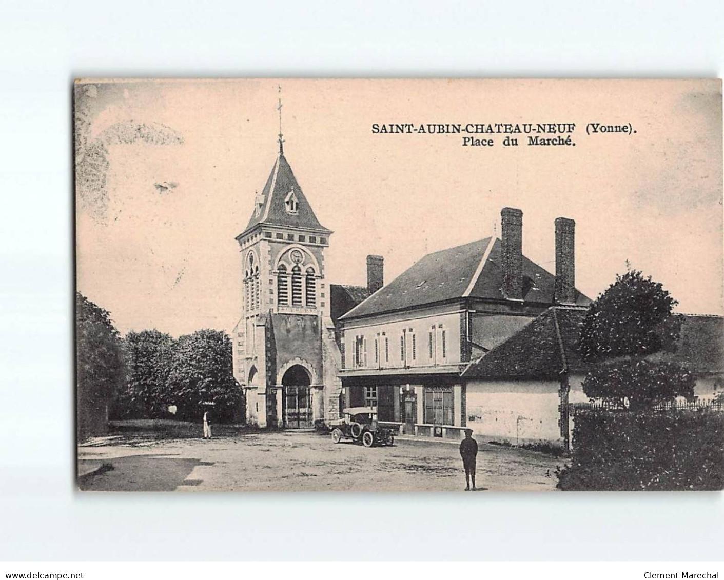 SAINT AUBIN CHATEAU NEUF : Place Du Marché - Très Bon état - Autres & Non Classés