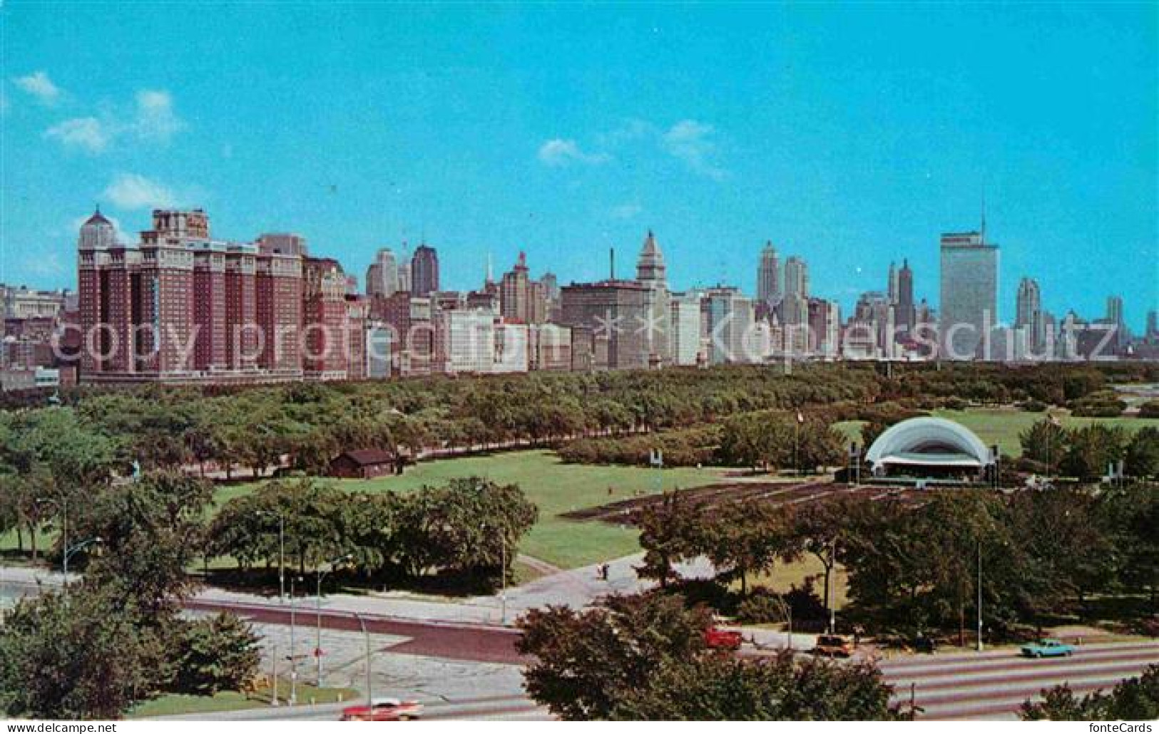 72662903 Chicago_Illinois Downtown Skyline Grant Park - Other & Unclassified