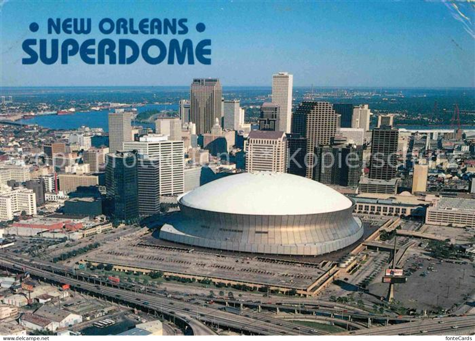 72662788 New_Orleans_Louisiana Superdome Stadium Arena Downtown Aerial View - Andere & Zonder Classificatie