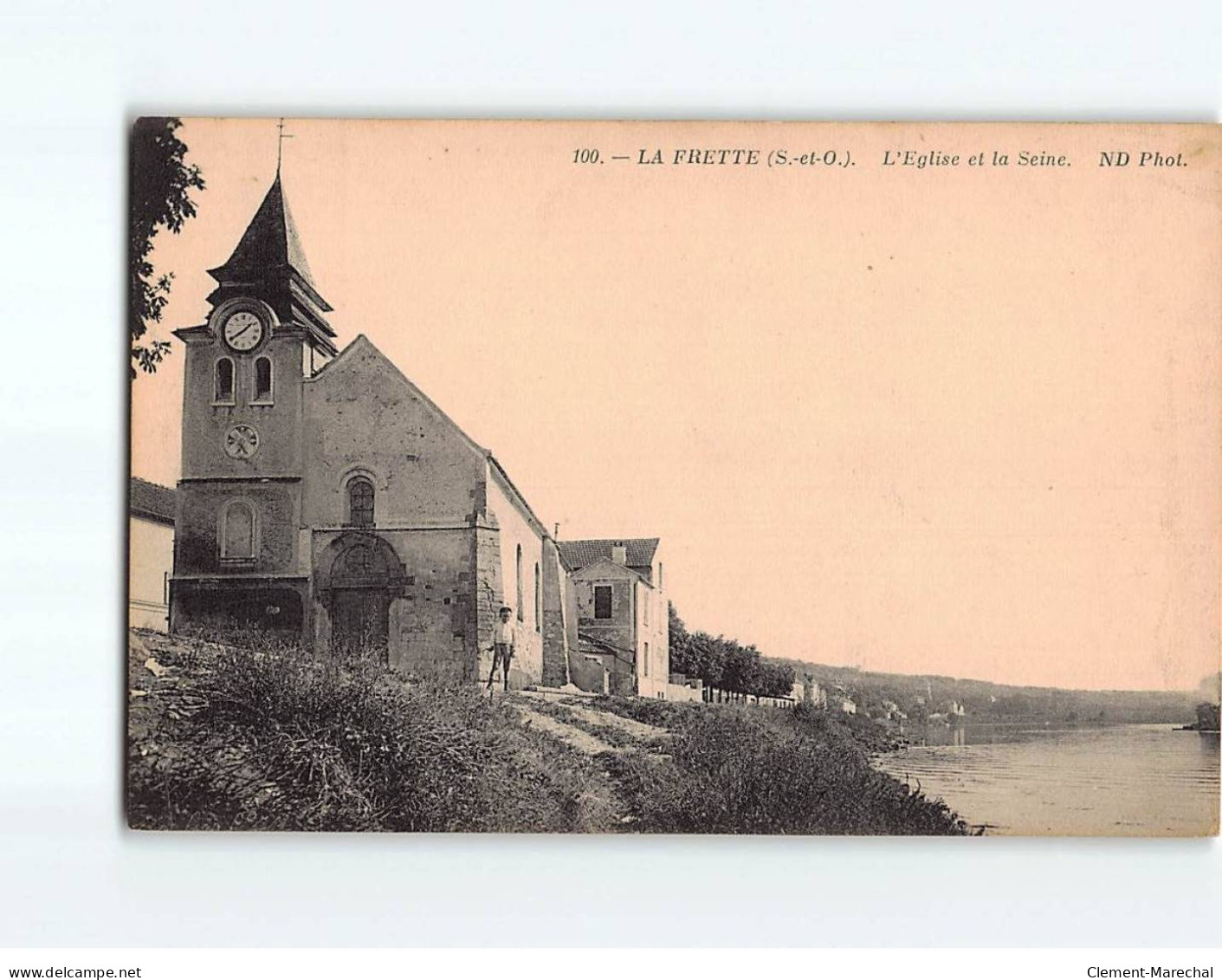 LA FRETTE : L'Eglise Et La Seine - Très Bon état - La Frette-sur-Seine