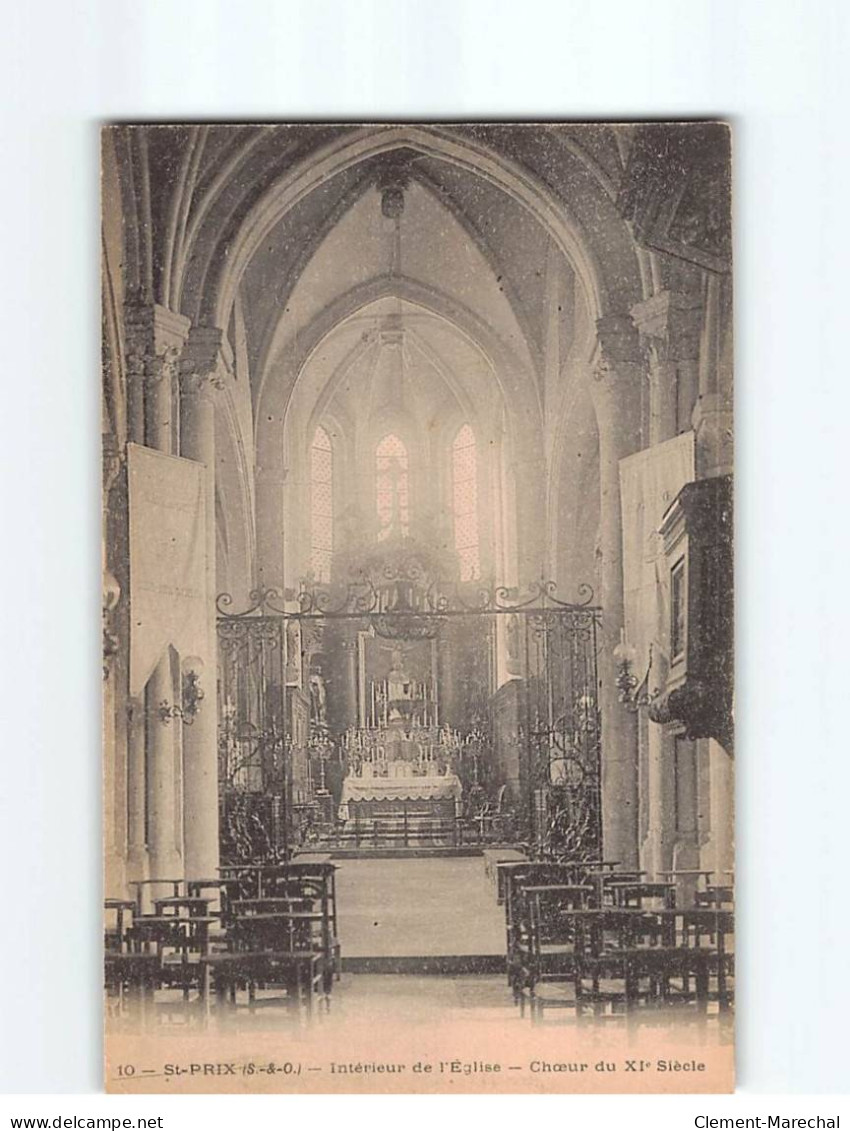 SAINT PRIX : Intérieur De L'Eglise, Choeur Du XIe Siècle - Très Bon état - Saint-Prix