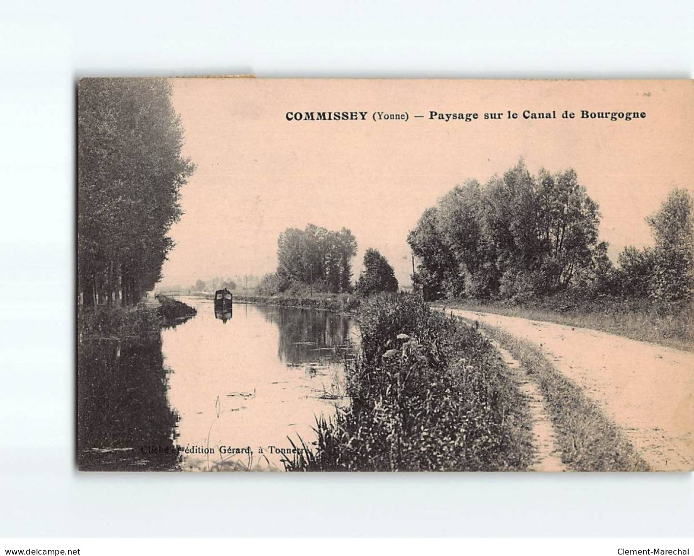 COMMISSEY : Paysage Sur Le Canal De Bourgogne - Très Bon état - Other & Unclassified