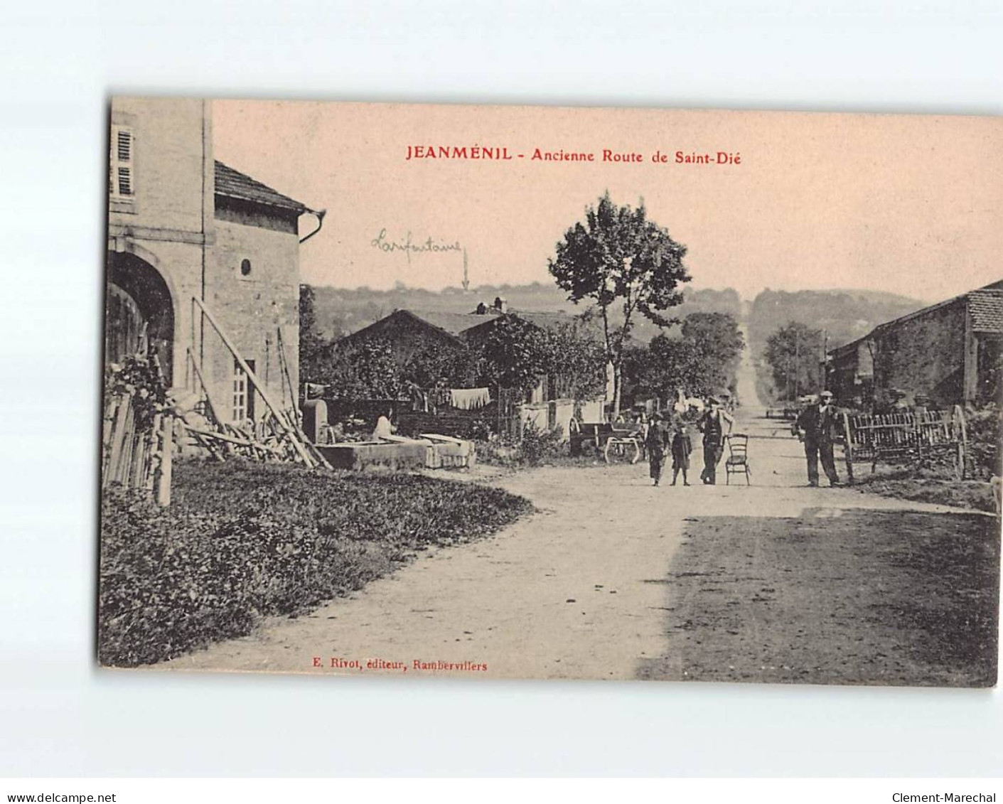 JEANMENIL : Ancienne Route De Saint-Dié - Très Bon état - Other & Unclassified