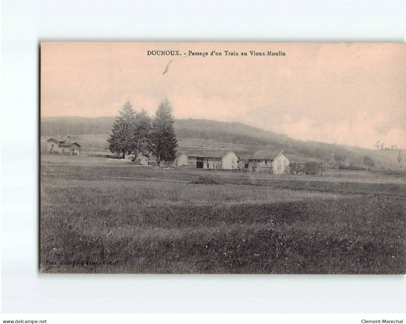 DOUNOUX : Passage D'un Train Au Vieux Moulin - Très Bon état - Otros & Sin Clasificación