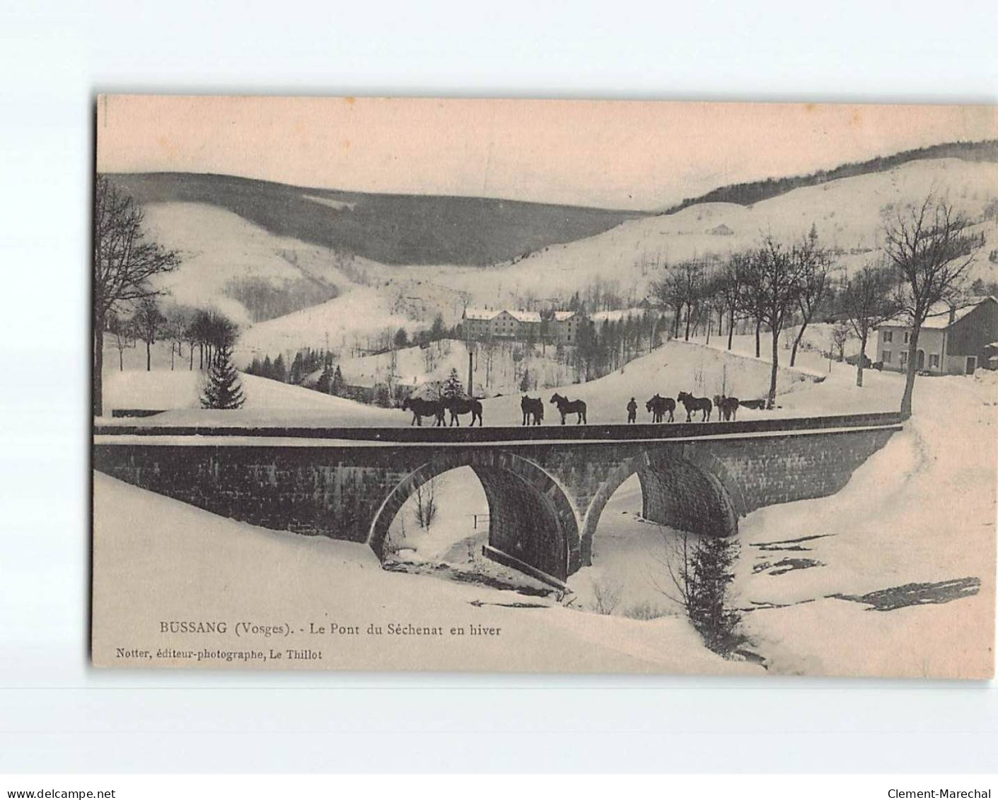 BUSSANG : Le Pont Du Séchenat En Hiver - Très Bon état - Bussang