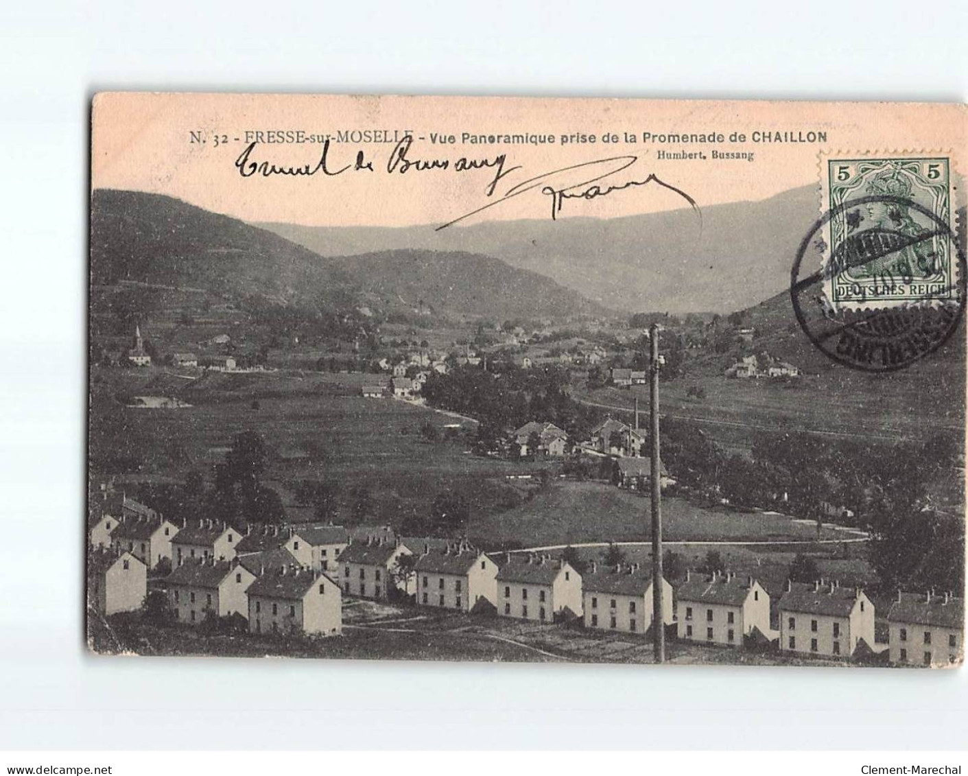 FRESSE SUR MOSELLE : Vue Panoramique Prise De La Promenade De Chaillon - état - Fresse Sur Moselle