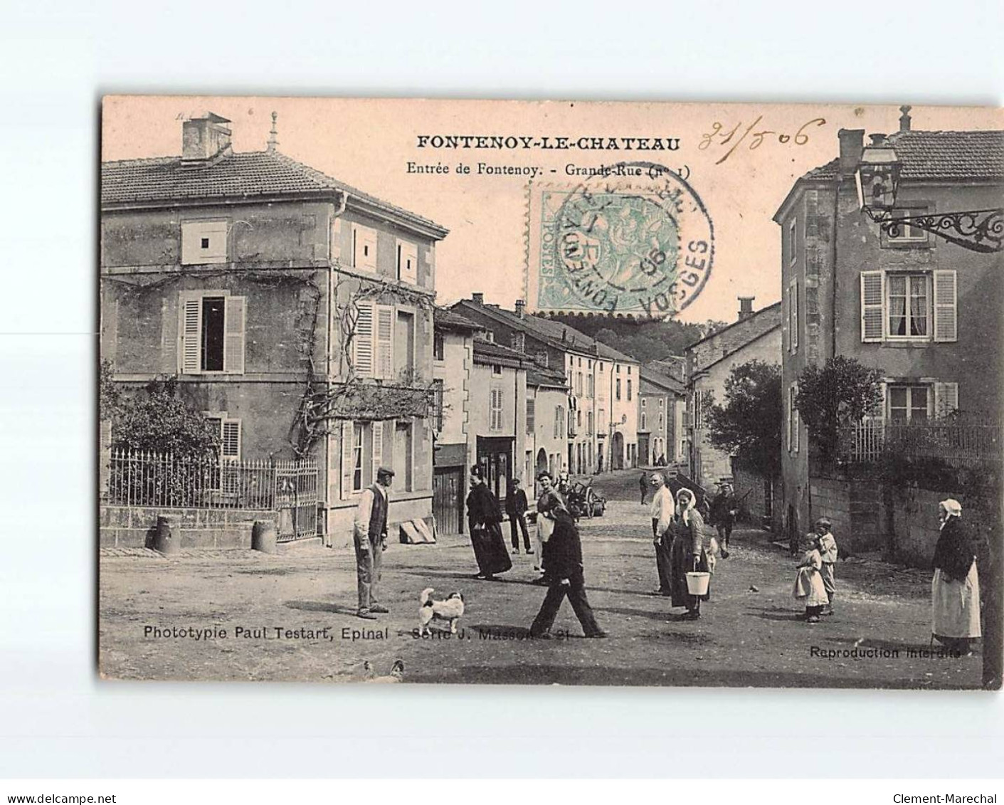 FONTENOY LE CHATEAU : Grande Rue - état - Other & Unclassified