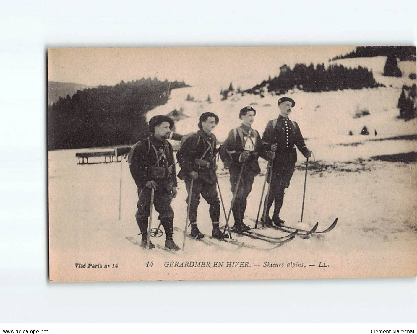 GERARDMER : Skieurs Alpins - Très Bon état - Gerardmer