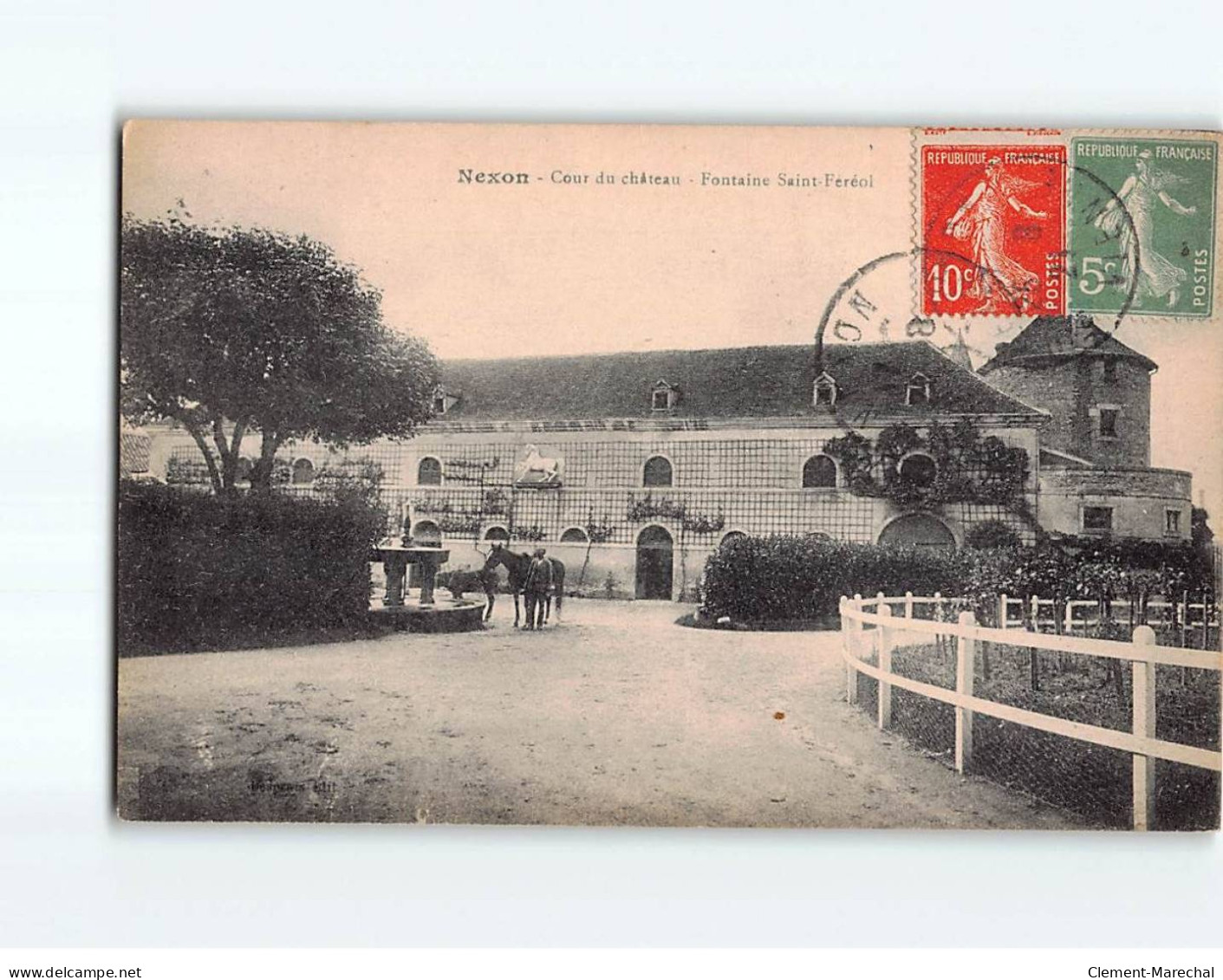 NEXON : Cour Du Château, Fontaine Saint-Féréol - Très Bon état - Other & Unclassified