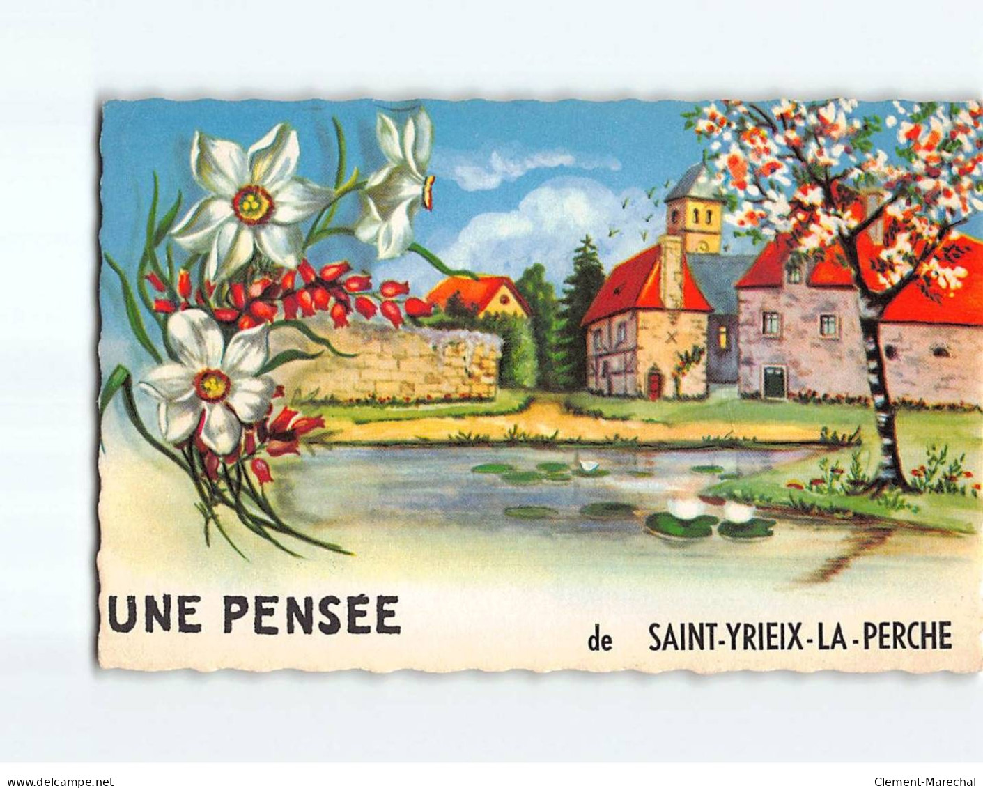 SAINT YRIEIX LA PERCHE : Carte Souvenir - état - Saint Yrieix La Perche