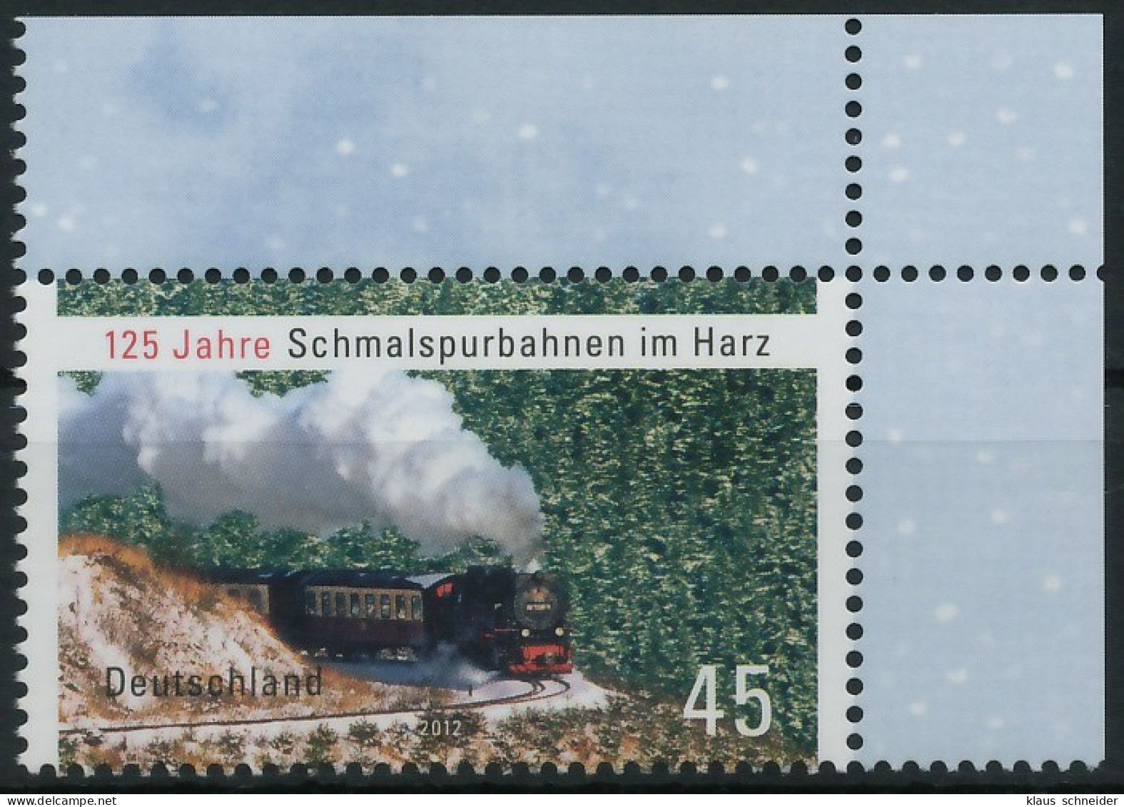 BRD BUND 2012 Nr 2910 Postfrisch ECKE-ORE X560486 - Unused Stamps