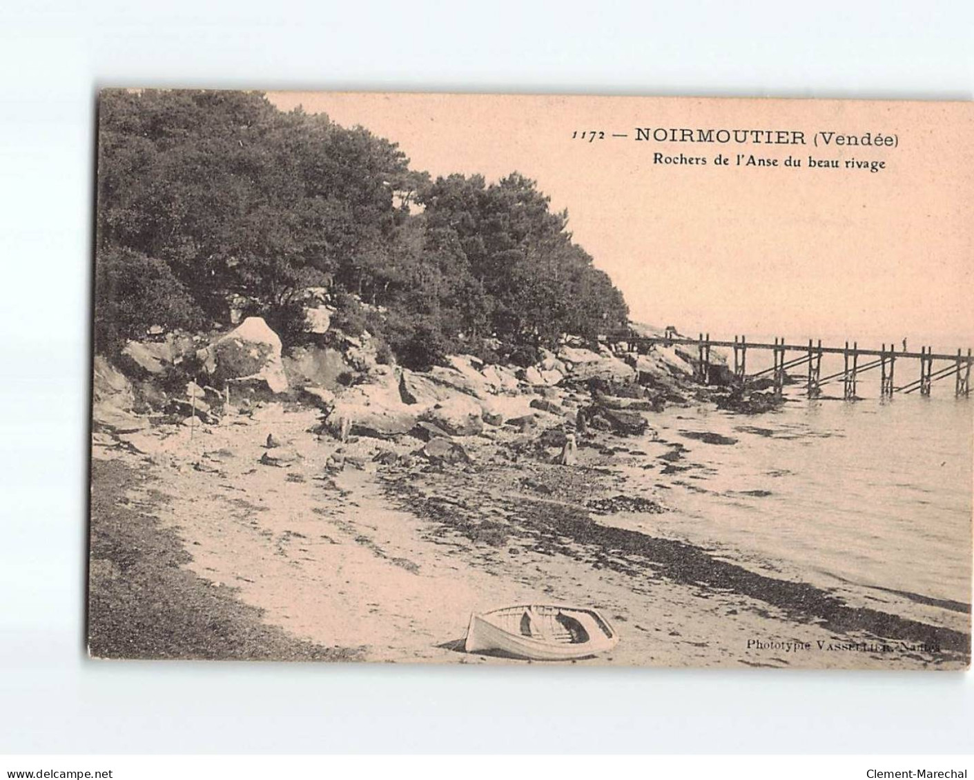 NOIRMOUTIER : Rochers De L'Anse Du Beau Rivage - Très Bon état - Noirmoutier