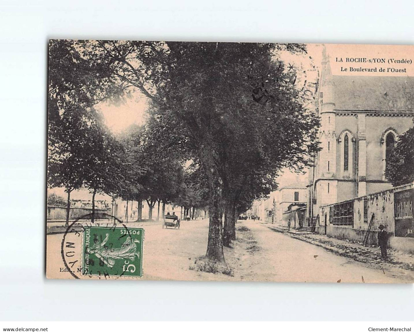 LA ROCHE SUR YON : Le Boulevard De L'Ouest - état - La Roche Sur Yon